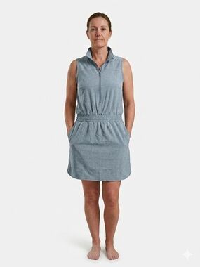 ELLE SPORT Active Skort Dress XL - Blue Heathe - Golf & Tennis